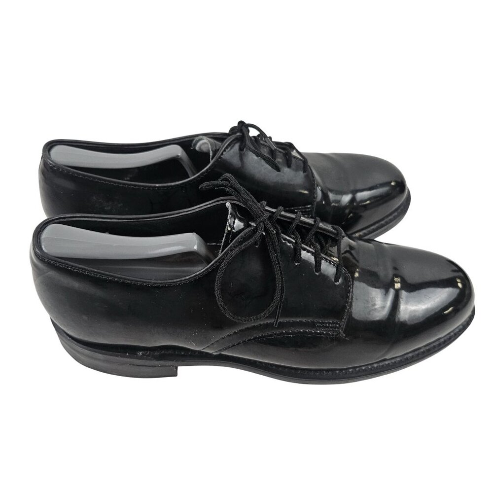 Thorogood Oxfords Mens Size 8 Black High Gloss Lace Up Dress Shoes USA Formal - Picture 7 of 10